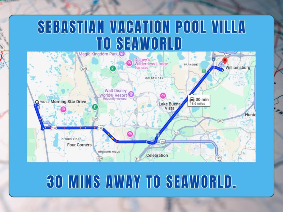 Sebastian Pool Villa W Spa Orlando Exterior foto
